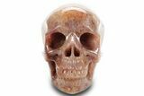 Realistic, Strawberry Quartz Crystal Skull - Madagascar #378782-2